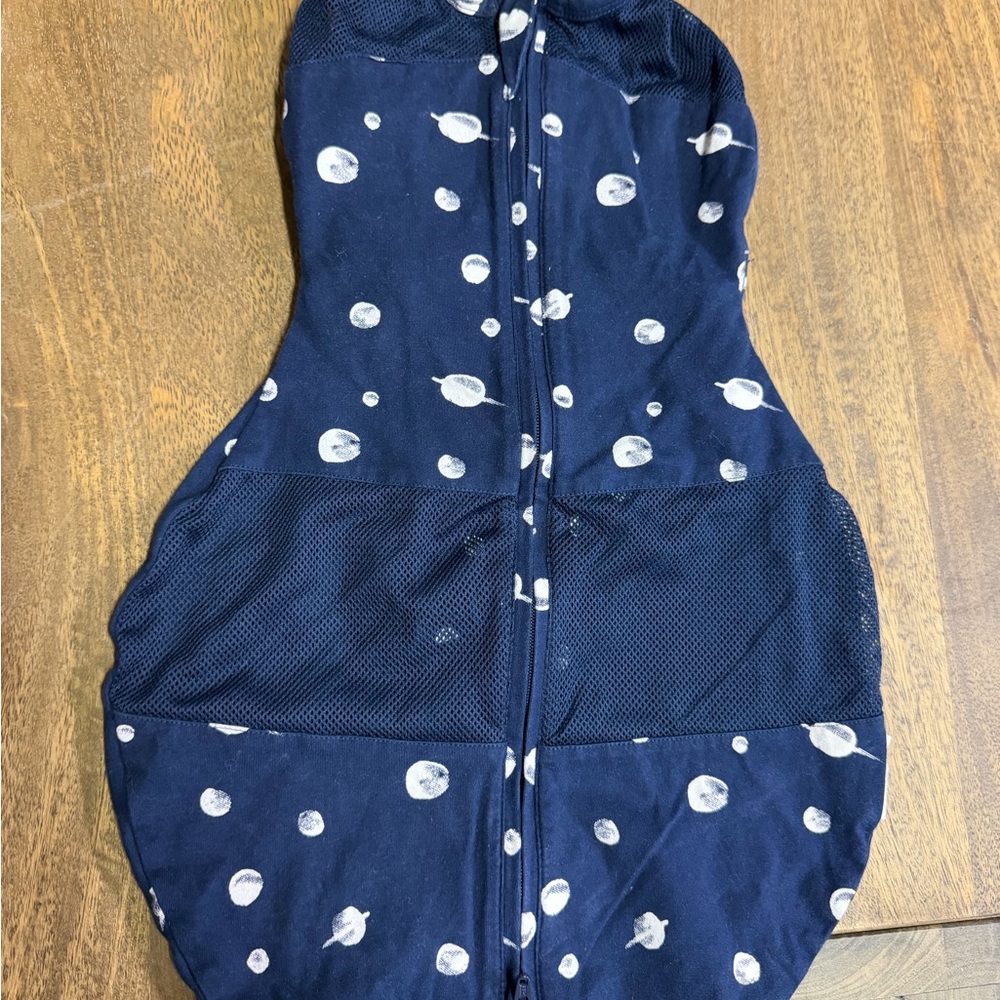 Happiest Baby SNOO Sack — Navy Dot, Size S, Like New